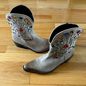 Bejeweled ankle Jeffrey Campbell Cowboy Boots